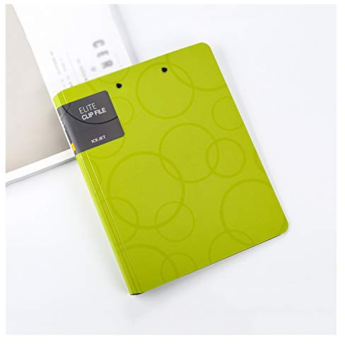 klemmbrettmappe A4-Ordner mit doppeltem Clip-verdickter Abdeck-Abdeck-Klemmbrett-Kunststoff-Datei-Ordner-Daten-Speicher-Bindemittel für Home Schulbüro-10-Packung Klemmbrett-Mappe ( Color : Green )