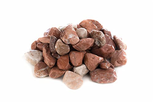 flonatur Canto Rodado Rojo 20/41, 3 Kilos, Piedras Decorativas para Jardín, Ayuda contra Cambios Bruscos de Temperatura, Mejora el Drenaje, Mantiene la Humedad del Suelo