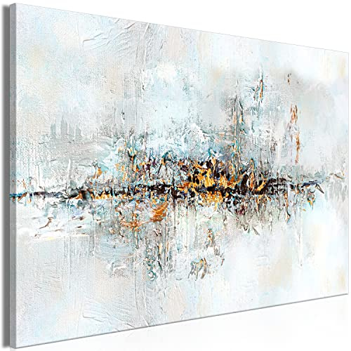 murando Väggbild Canvastavla Abstrakt 120x80 cm XXL Tryck Väggtavla 1 del Kanvasbilder Väggmålningar Väggdekoration Textur blå som målat a-A-0888-b-a