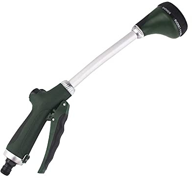 SEIWEI Langer Stangen-Bewässerungsstab, 40 cm Einstellbare Lang Stab-Gartenbrause Multi Sprühfunktionen Gießstab