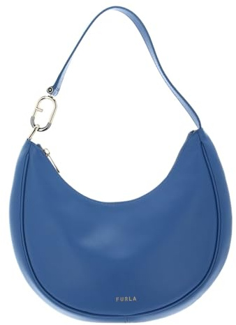 Furla Leder Schultertasche Primavera Shoulder Bag Onda blau