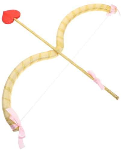 VALICLUD Juego de flechas y arco de cupido, disfraz de cupido de San Valentín, Halloween, para cosplay, para hombres, mujeres, niños