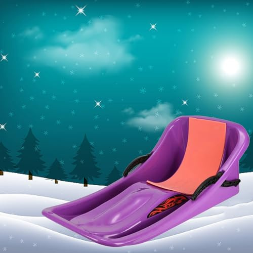 Winter Snow Sleds, Children's Snowboard Sledge, Two-Person Thickened Sledges, Frost-Resistant and Wear-Resistant Sledges, Adult Sledge with Backrest