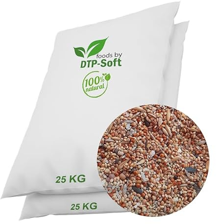 2x25kg Vogelfutter SUPER Preis Streufutter Vogelfuttermischung 4 Jahreszeiten TOP (50 KG)