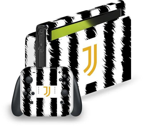 Head Case Designs Offizielle Juventus Football Club Home 2023/24 Match Kit Vinyl Haut Gaming Aufkleber Abziehbild Abdeckung kompatibel mit Nintendo Switch OLED Bundle