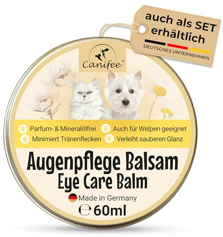 Canifee - Balsamo per Macchie di Lacrimazione per Cani e Gatti 60 ml, Cura degli Occhi per Evitare e Rimuovere le Macchie