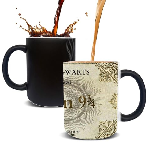 LUCYLANKER Tasse à Café Magique, Tasse en Céramique à Motif de Carte de Prédateur, Tasse à Changement de Couleur Réactive Thermique, Cadeau Personnalisé Pour Hommes, Femmes, Famille, 11 OZ (Couleur 8)