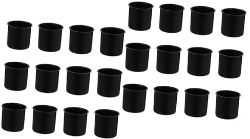 Cabilock 20 STK Kerzenbecher Aus Metall Teelicht Tasse Teelichthalter Duftende Teelichter Dekorativer Kerzenbecher Flacher Kerzenhalter Weihnachtskerzenhalter Tischdekoration Schmiedeeisen