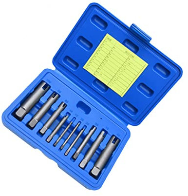 KITANDOVE 10pièces Extracteurs De Vis Pour Vis Cassées Avec Boîte De Rangement Outils De Retrait