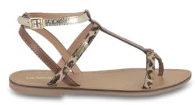 LES TROPEZIENNES PAR M. BELARBI Femme HILADEN Chaussures Ville Sandale et Nu-Pieds, Leopard Multi, 38 EU