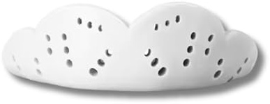 SDukes Sportmundschutz Mouthguard Zahnschutz Mundschutz Aufbissschiene Schwarz Weiß (Weiß)