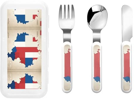 Argenterie avec boîte de rangement, couverts, ustensiles de cuisine, cuillères, fourchettes, couteau, acier inoxydable