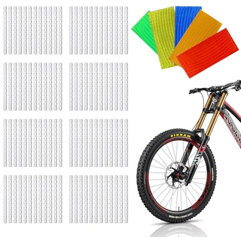 Yeria Speichenreflektoren Set 360° Sichtbarkeit Fahrrad Reflektoren für Speichen Einfache Montage ohne Werkzeug Sicherheitsreflektoren für Fahrrad, MTB, Rennrad & Kinderfahrrad