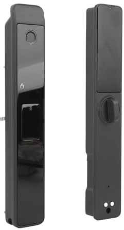 Schlankes Smart Lock Für Glasschiebetüren, Bluetooth-Fernbedienung Fingerabdruck Digitales Tastenfeld Ic-Karte Schlüsselloses Türschloss Ip65 Elektronisches Türschloss-Set