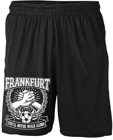 UGLYSHIRT Alles für Frankfurt Shorts | Sweatshorts Fanartikel Sport Kurze Hose