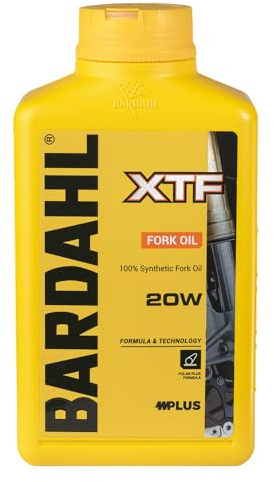 Bardahl - XTF FORK SAE 20 W - Huile pour fourches et amortisseurs de moto, lubrifiant adapté aux basses températures, antirouille, 1 L