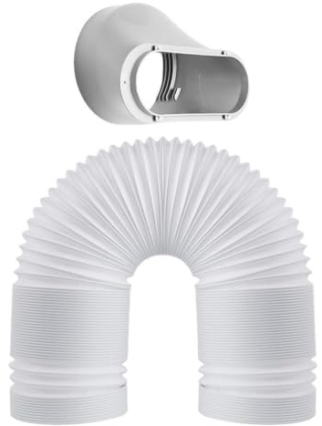 Hemobllo Tuyau De Climatisation Portable Flexible Avec Adaptateur Tube De Remplacement Universel Pour Évacuation Air Conditionné 59 Pouces Facile À Installer Résistant À L'Usure