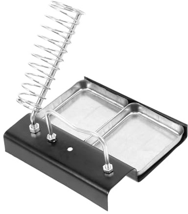 jojofuny Heavy Duty Soldering Iron Stand Multi-Functional Square Holder Convenient Iron Support Station for Hobbyists and Professionals