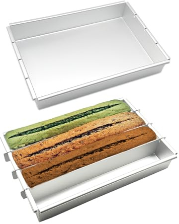 Moule Cake Long Apero Cake Moule à Gâteaux Rectangulaire Plaque à Pâtisserie Gâteaux (30cm long)