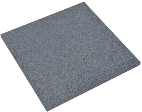 Homgoday Fallschutzmatten 6 STK. Gummi 50x50x3 cm Grau Fußmatten Model93439