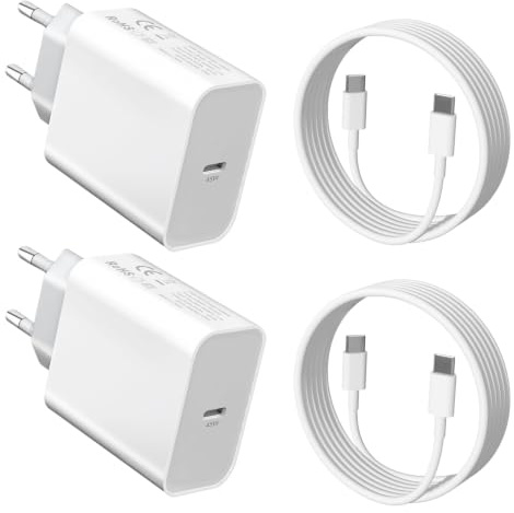 45W Chargeur Rapide,Prise USB C pour Samsung S26 Ultra S25 S24 A57 A56 5G | Galaxy S26+ S24 Ultra/S25 Plus/S23 FE, A37 A27 A54 A55 5G/A36 A25 5G A26 A54 A53 Z Fold USBC Secteur avec Cable,2-Pack