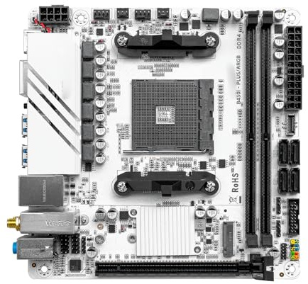 WLTDYZZLDN Scheda Madre da Gioco Fit for B450 B450I Plus ARGB am4 ddr4 a Doppio Canale 32g m.2 hdmi Mini ITX HTPC Motherboard