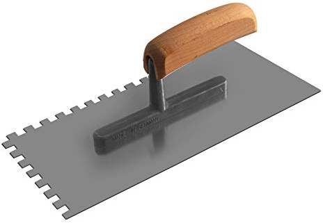 Tectool TT 18608 Platoir denté en Acier avec poignée en Bois