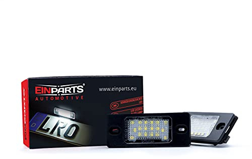 EinParts Kennzeichenbeleuchtung EP27 Canbus 6000K für Bora 1998-2005 Golf IV/V Variant 1999-2009 Passat B5 FL Variant 2000-2005 Tiguan 2008-2011 Touareg 2003-2009 Fabia I/II FL 2000-2010 Cayenne