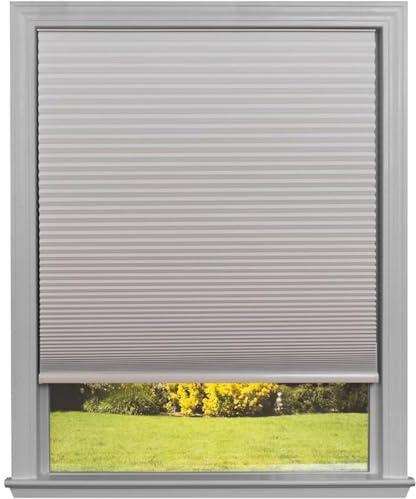 Redi Shade No Tools Easy Lift Trim-at-Home Cordless Cellular Blackout Fabric Shade Natural, 30 W x 64 L, (Fits windows 19- 30)