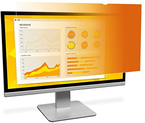 3M Widescreen Privacy Filter for 22-Inch Monitor - Gold