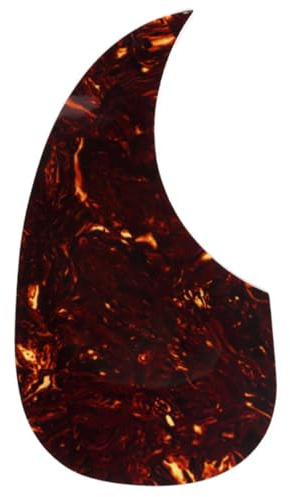 Musiclily Pro Linkshänder Teardrop Akustikgitarre Schlagbrett TortoiseShell | Übergroße,Selbstklebender, für Martin D28 Style Folk Gitarre