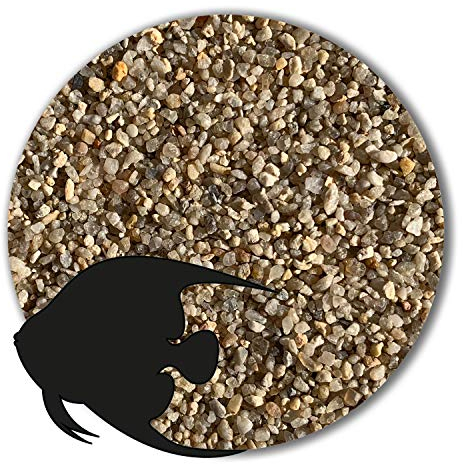 Anbobo Müller GmbH - Aquarium Sand/Aquarium Kies - 25 KG - 1,0-2,0mm - Natur - Deutsche Premiumqualität