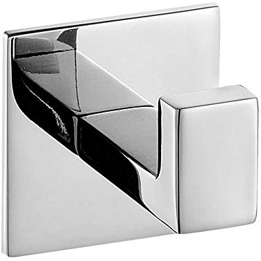 Celbon Handtuchhaken ohne Bohren Kleiderhaken Selbstklebend Bademantelhaken 304 SUS Edelstahl für Bad (Chrom)