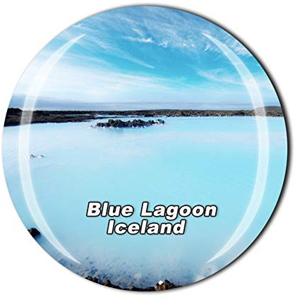 Blue Lagoon Grindavik Island Kühlschrankmagnet Reise Souvenir Geschenk Heim Küche Dekoration Magnet Sticker Kristall Kühlschrank Magnet Kollektion