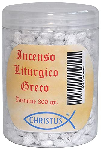 Christus - Jasmin Weihrauch in Körnern, 300g Packung für einen langanhaltenden und 100% natürlichen Duft | Reinigt, erfrischt und entspannt die Umgebung