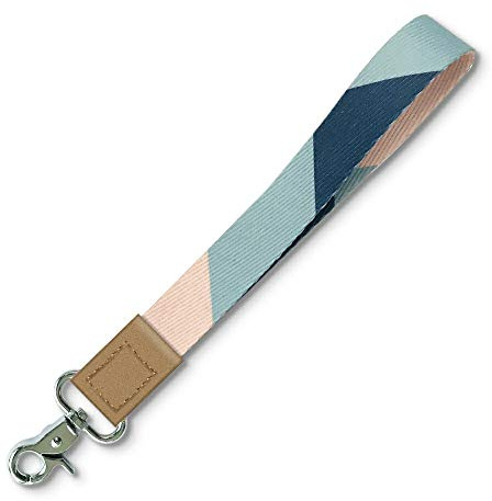 Yihor Schlüsselband, Schlüsselband, Schlüsselband, Schlüsselband, cooles kurzes Schlüsselband für Autoschlüssel, Kamera, Handy, Charms, Schlüsselband für Damen, Herren und Kinder (Rosa-Blau)