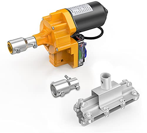 Upgraded DC 24V 100W Gewächshausfolie Roll-Up Motor Kit mit Klettervorrichtung - für Seitenwand & Dachbelüftung