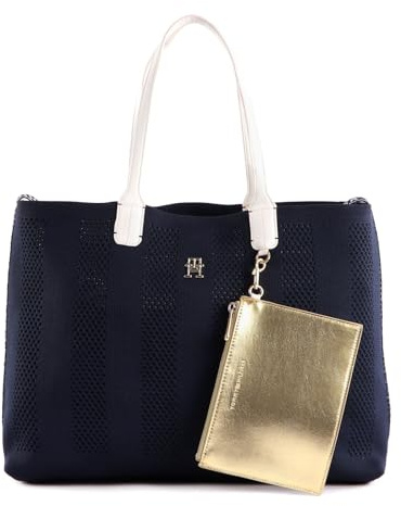 Tommy Hilfiger Iconic Gestrickte Damen-Taschen und Geldbörsen, Blau