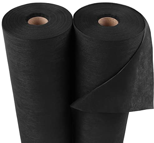 sarcia.eu Gartenvlies gegen Unkraut, Unkrautvlies Unkrautfolie Unkrautschutzvlies Schwarz 50g/m² mit hoher UV-Stabilisierung reißfest wasserdurchlässig 10 m 1,1 m