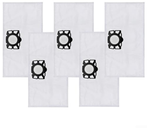5 Pack Filter Bags for Karcher 2.863-314.0 KFI357 KA40 WD2 Plus WD3 SE4002 Robot Vacuum Cleaner Dust Bag
