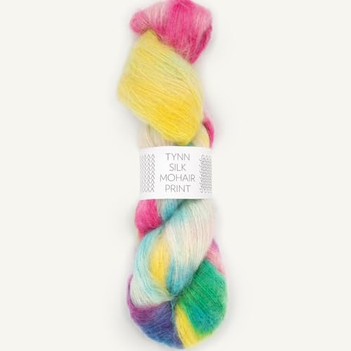 SANDNES GARN Tynn Silk Mohair Print - Farbe: Tutti Frutti (4665) - 50 g/ca. 424 m Wolle