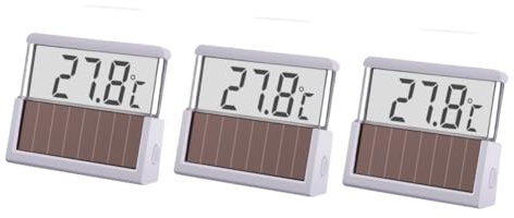 Kisangel 3St ABS-Thermometer aquarium thermometer aquarium termometro digital geführt Wassertemperaturmesser digitales Thermometer angelrolle Aquariumthermometer LED-Digitalthermometer Weiß