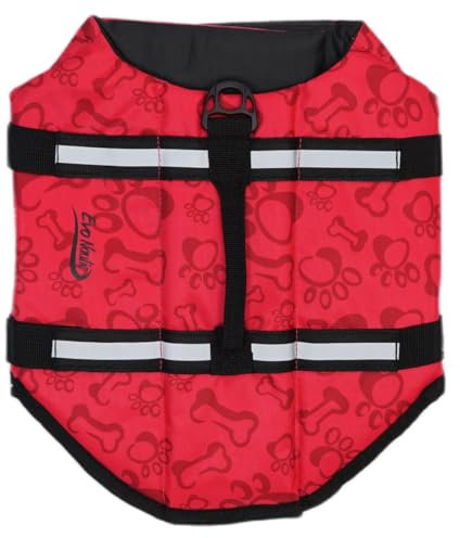 EvoNautic Hunde Schwimmweste - Nylon Schwimmweste - Für Hunde von 5.5 bis 11 Kilo - Rosa