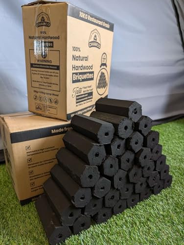 20kg Hex Briquette Charcoal Premium Restaurant Grade 1 - No Added binders or chemicals 100% natural - last more than 4 times longer than regular charcoal (2)
