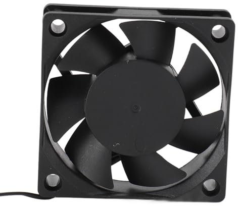 60mm Fan, Fans 60mm Computer Case Fan PBT 4 Pin PWM Smart Temperature Control 3000RPM Quiet Dual Ball Bearing Cooling Case Fan for PC Black