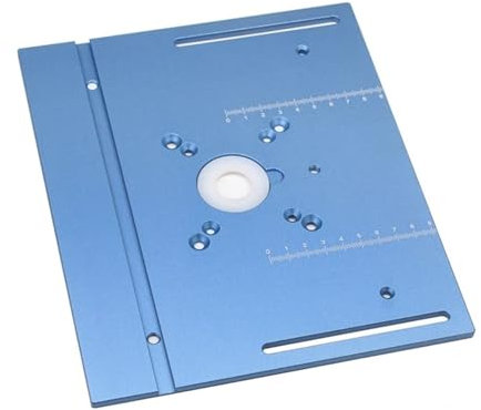 Mesa de fresadora Placa De Inserción De Mesa Enrutador, Recortadora De Carpintería, Fresadora Eléctrica De Madera, Placa Abatible For Banco De Trabajo DIY Para motores, máquinas de grabado y recorte,