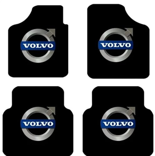 MXQCLSA Auto Fußmatten, für Volvo C30 2006-2012 Antirutsch Fußmatten Geruchsfrei und Hohe Temperatur Auto Innenzubehör