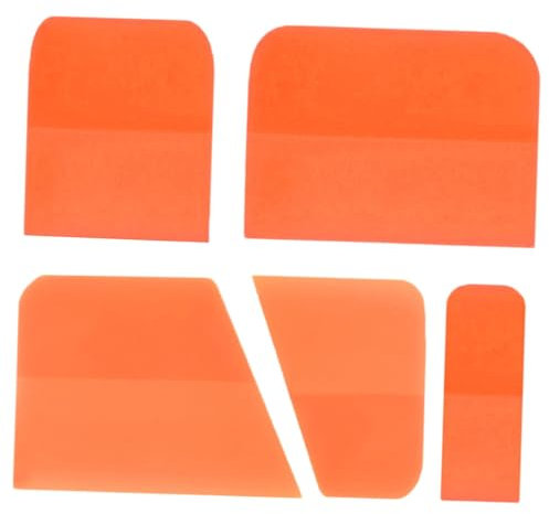 FLCPJGV 5 Pezzi Spatole PPF he Spatole in TPU Strumento per pellicole per auto Strumenti per oscurare finestre facili da usare per pellicole di, Orangina