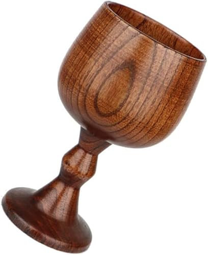 GUTUYEHKEA Copa de Madera con cáliz: Copas de Mardi Gras, Decoraciones de Fiesta Medieval for Vasos de Beber.