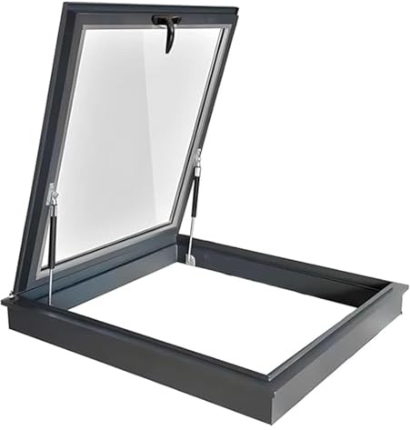 Lucarne Fenêtre De Toit De Maison Avec Puits De Lumière, Fenêtre De Puits De Lumière Horizontale Transparente For Toit Plat En Pente, Grand Couvercle De Tunnel Solaire For Sous-sol Commercial, 56 Tail